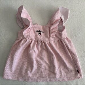 Tommy Hilfiger Pink Ruffle Strap Dress